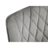 Chaise velours Barren Gris Clair Pieds Métal Noir BOUTICA DESIGN MIC_CH_2_F9_BARREN10