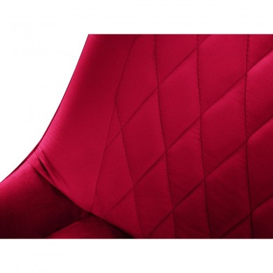 Chaise velours Barren Rouge Pieds Métal Doré BOUTICA DESIGN MIC_CH_2_F10_BARREN3