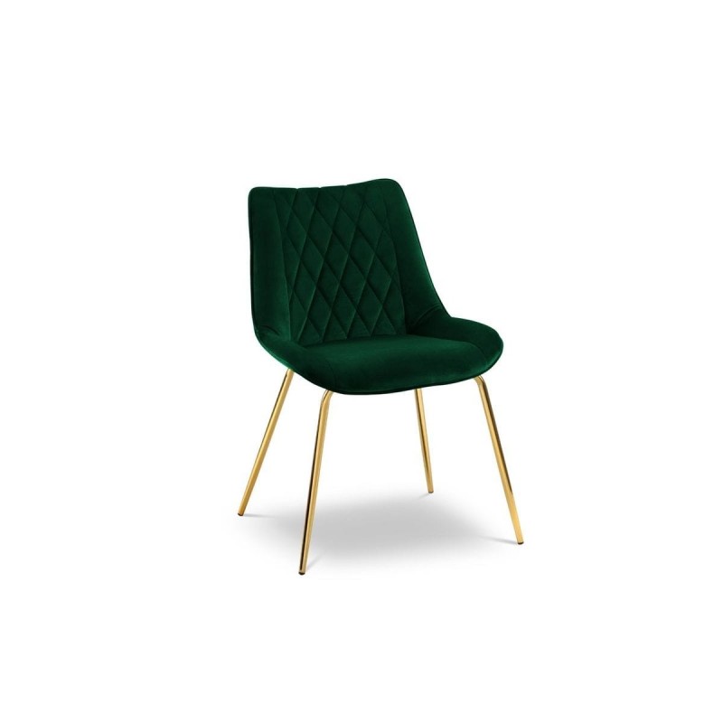 Chaise velours Barren Vert Bouteille Pieds Métal Doré BOUTICA DESIGN MIC_CH_2_F10_BARREN8