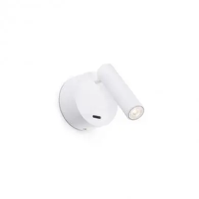 Applique murale Boc Blanc 1x3W LED FAR_62707 62707 Applique murale Boc Blanc 1x3W LED FARO 62707