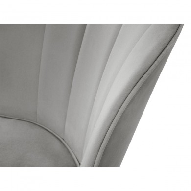 Chaise velours Cera Gris Clair BOUTICA DESIGN MIC_CH_2_F10_CERA12