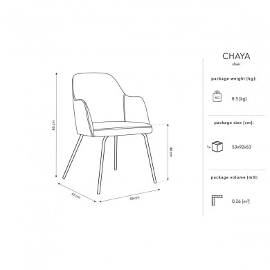 Chaise velours Chaya Vert BOUTICA DESIGN MIC_CH_2_F10_CHAYA2