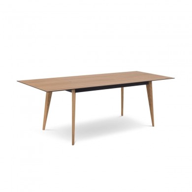 Table extensible Colette Placage Chêne Naturel Chêne 74x80x120 BOUTICA DESIGN MIC_TAB_EXT_120x80_COLETTE1