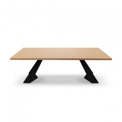 Table Colin Placage en Chêne Naturel 75x100x180 BOUTICA DESIGN MIC_TAB_180x100_COLIN1