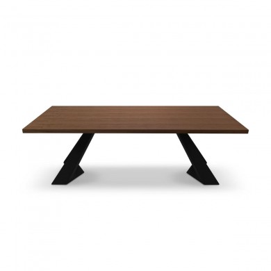 Table Colin Placage en Chêne Foncé 75x100x180 BOUTICA DESIGN MIC_TAB_180x100_COLIN2