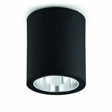 Plafonnier 1L 60W noir POTE 1 FARO 63125