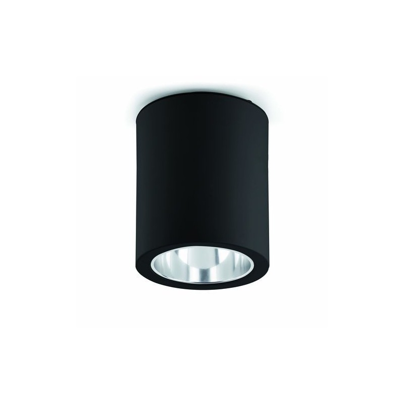 Plafonnier 1L 60W noir POTE 1 FARO 63125