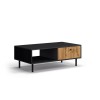 Table basse Daze Chêne Wotan Naturel Noir BOUTICA DESIGN MIC_TAB_110x40_F1_DAZE1