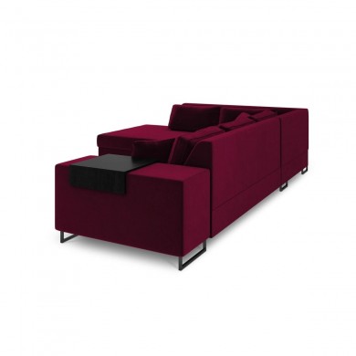 Canapé d'angle gauche convertible avec coffre Dolomite Rouge BOUTICA DESIGN MIC_LCF_44_F1_DOLOMITE9