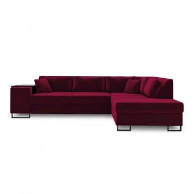 Canapé d'angle droit convertible avec coffre Dolomite Rouge BOUTICA DESIGN MIC_RCF_44_F1_DOLOMITE9