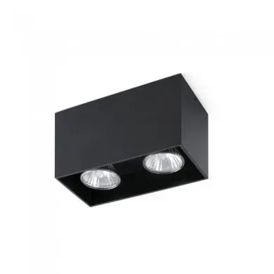 Plafonnier TECTO 2xGU10 50W Noir FAR_63273 63273 Plafonnier TECTO 2xGU10 50W Noir FARO 63273