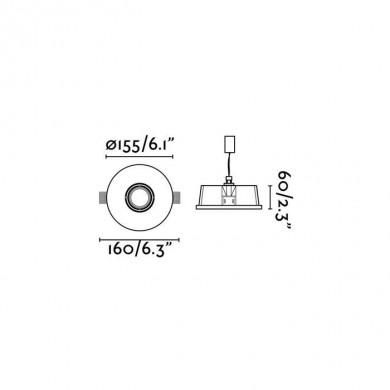 Encastrable blanc 35 W NEU FARO 63286