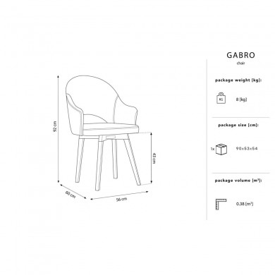 Chaise velours Gabro Gris Clair BOUTICA DESIGN MIC_CH_F3_2_GABRO1