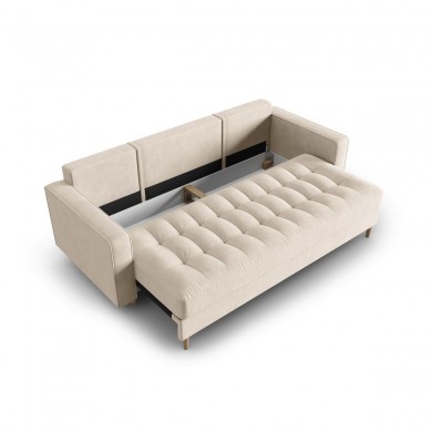 Canapé convertible avec coffre velours Gobi Beige BOUTICA DESIGN MIC_3SF_44_F1_GOBI1