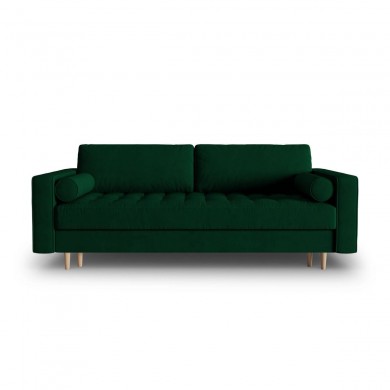 Canapé convertible avec coffre velours Gobi Vert Bouteille BOUTICA DESIGN MIC_3SF_44_F1_GOBI3