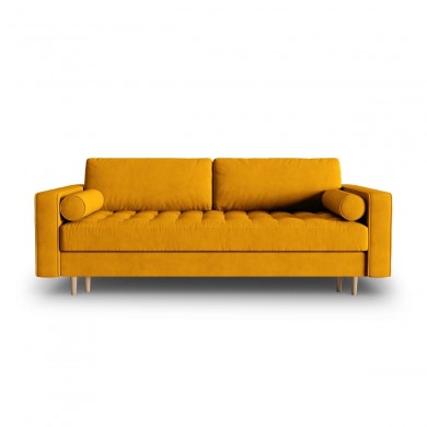 Canapé convertible avec coffre velours Gobi Jaune BOUTICA DESIGN MIC_3SF_44_F1_GOBI4