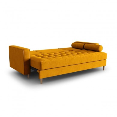 Canapé convertible avec coffre velours Gobi Jaune BOUTICA DESIGN MIC_3SF_44_F1_GOBI4