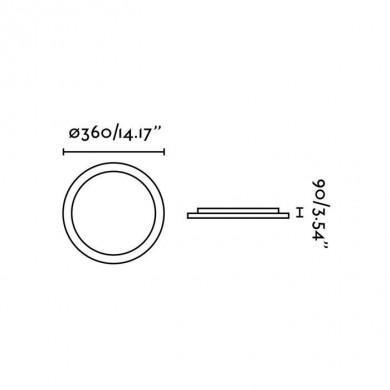 Plafonnier Emi Blanc SMD LED 24W FARO 63404