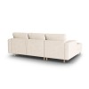 Canapé d'angle gauche convertible avec coffre velours Gobi Beige BOUTICA DESIGN MIC_LCF_44_F1_GOBI1