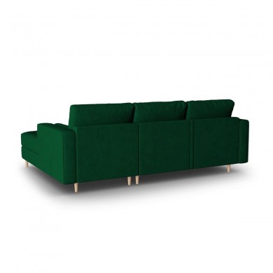 Canapé d'angle droit convertible avec coffre velours Gobi Vert Bouteille BOUTICA DESIGN MIC_RCF_44_F1_GOBI3