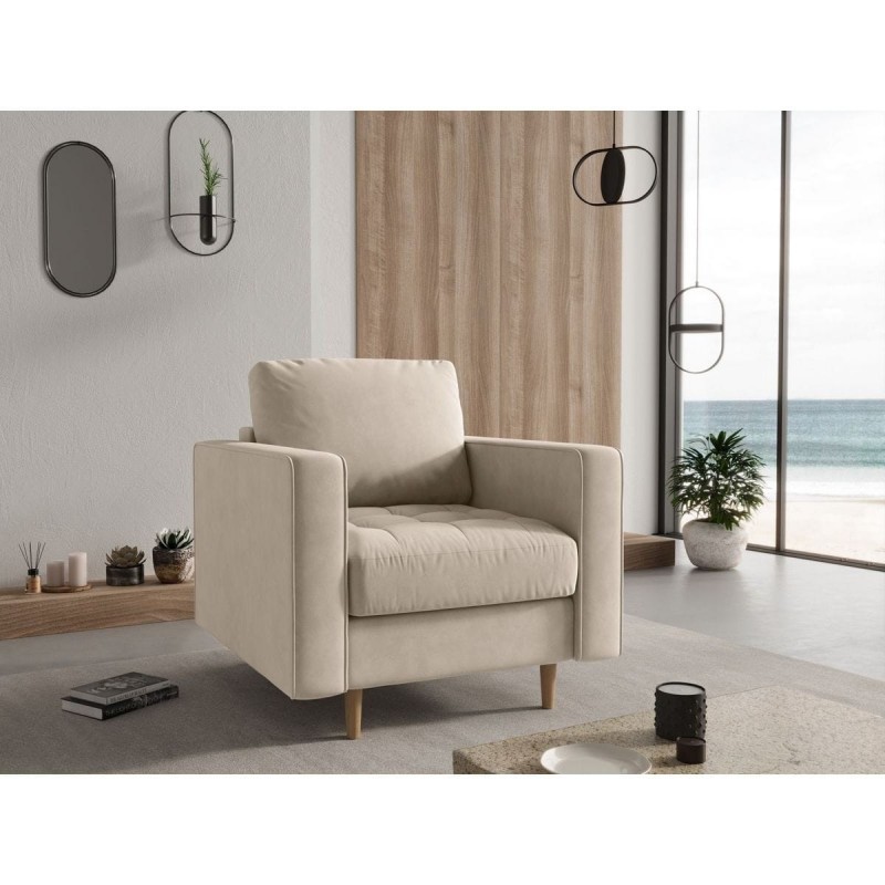 Fauteuil velours Gobi Beige BOUTICA DESIGN MIC_ARM_44_F1_GOBI1