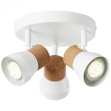 Plafonnier MOKA 3x10W GU10 Blanc mat BRI_75734_75 75734/75 Plafonnier MOKA 3x10W GU10 Blanc mat BRILLIANT 75734/75