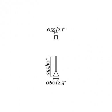 Suspension Danka Or satiné COB LED 6W 3000K 530lm IP20 FARO 64223