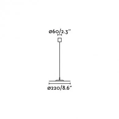 Suspension Cosmos Laiton LED 4,5W 3000K 360lm IP20 FARO 64224