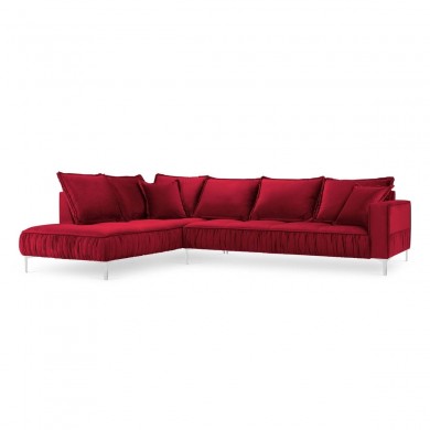 Canapé d'angle gauche Jardanite Rouge BOUTICA DESIGN MIC_LC_51_F1_JARDANITE2
