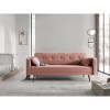 Canapé convertible velours Jasper Rose BOUTICA DESIGN MIC_3S_51_F1_JASPER1