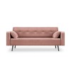 Canapé convertible velours Jasper Rose BOUTICA DESIGN MIC_3S_51_F1_JASPER1