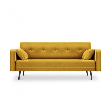 Canapé convertible velours Jasper Jaune BOUTICA DESIGN MIC_3S_51_F1_JASPER3