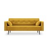 Canapé convertible velours Jasper Jaune BOUTICA DESIGN MIC_3S_51_F1_JASPER3