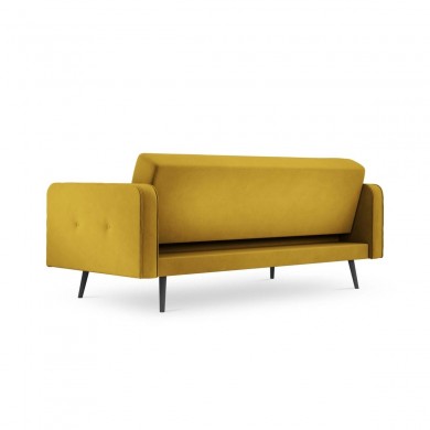 Canapé convertible velours Jasper Jaune BOUTICA DESIGN MIC_3S_51_F1_JASPER3