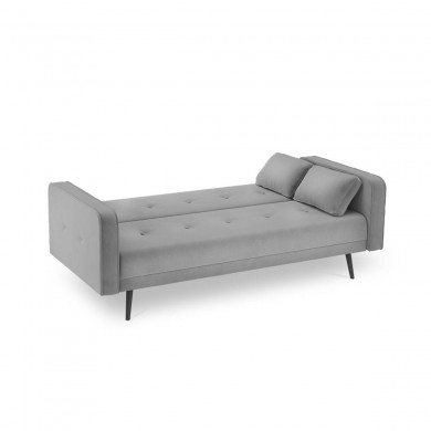 Canapé convertible velours Jasper Gris Clair BOUTICA DESIGN MIC_3S_51_F1_JASPER8