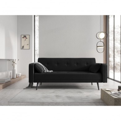 Canapé convertible velours Jasper Noir BOUTICA DESIGN MIC_3S_51_F1_JASPER10