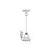 Suspension Naos  Beige E27 15W 64500 FARO 64500