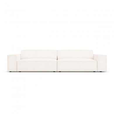 Canapé bouclette Jodie Beige 4 Places BOUTICA DESIGN MIC_4S_67_F1_JODIE1