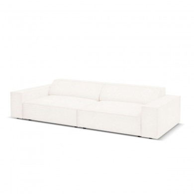 Canapé bouclette Jodie Beige 4 Places BOUTICA DESIGN MIC_4S_67_F1_JODIE1