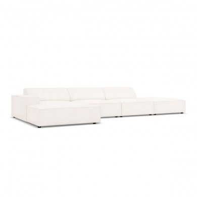 Canapé d'angle gauche bouclette Jodie Beige 5 Places BOUTICA DESIGN MIC_LCO_67_F1_JODIE1