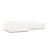 Canapé d'angle gauche bouclette Jodie Beige BOUTICA DESIGN MIC_LC_67_F1_JODIE1