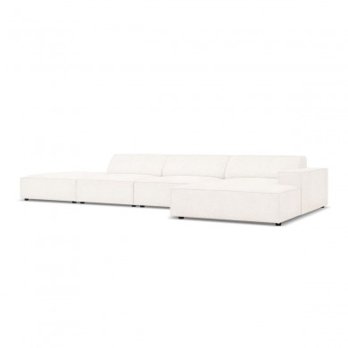 Canapé d'angle droit bouclette Jodie Beige 5 Places BOUTICA DESIGN MIC_RCO_67_F1_JODIE1