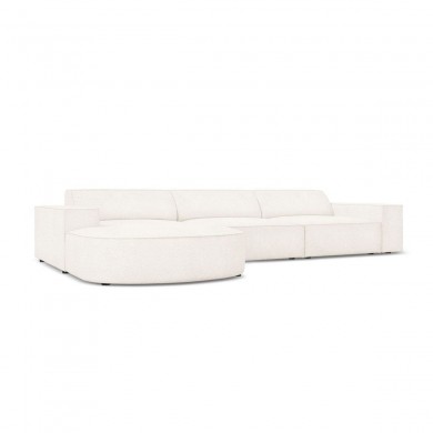 Canapé arrondi d'angle gauche bouclette Jodie Beige BOUTICA DESIGN MIC_RLC_67_F1_JODIE1