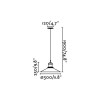 Suspension Halita Transparent 1x60W E27 FARO 65071