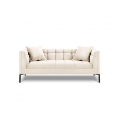 Canapé velours Karoo Beige Clair 2 Places BOUTICA DESIGN MIC_2S_51_F2_KAROO1