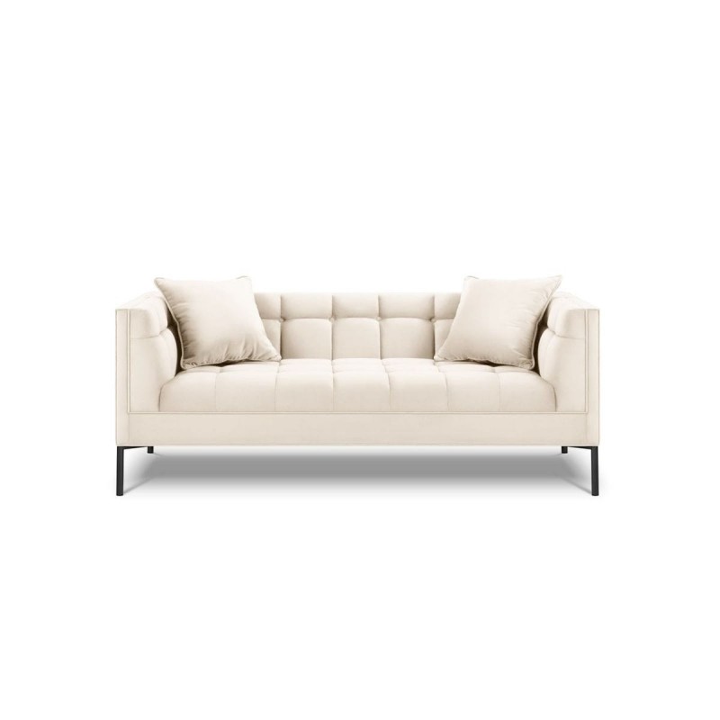 Canapé velours Karoo Beige Clair 2 Places BOUTICA DESIGN MIC_2S_51_F2_KAROO1