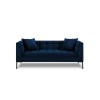 Canapé velours Karoo Bleu Roi Pieds Métal Noir 2 Places BOUTICA DESIGN MIC_2S_51_F2_KAROO5