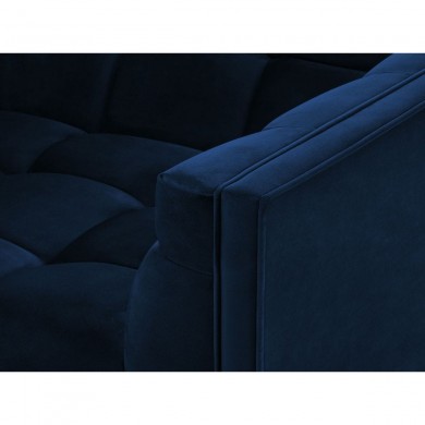 Canapé velours Karoo Bleu Roi Pieds Métal Noir 2 Places BOUTICA DESIGN MIC_2S_51_F2_KAROO5