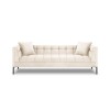 Canapé velours Karoo Beige Clair 3 Places BOUTICA DESIGN MIC_3S_51_F2_KAROO1