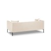 Canapé velours Karoo Beige Clair 3 Places BOUTICA DESIGN MIC_3S_51_F2_KAROO1